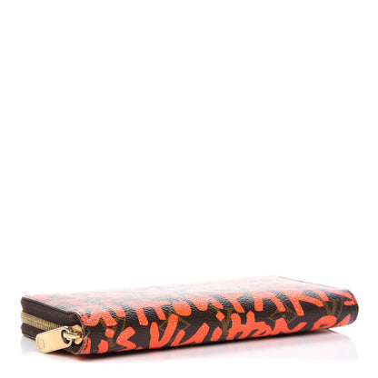 Louis Vuitton Monogram Graffiti Zippy Wallet Orange 4 of 11