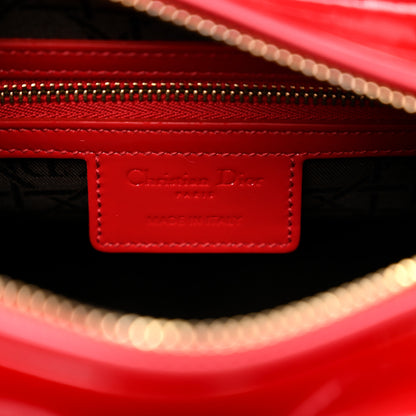 Christian Dior Patent Cannage Medium Lady Dior Red 6 of 10
