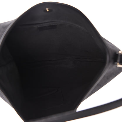Gucci Denim Monogram Medium New Britt Hobo Black 4 of 10