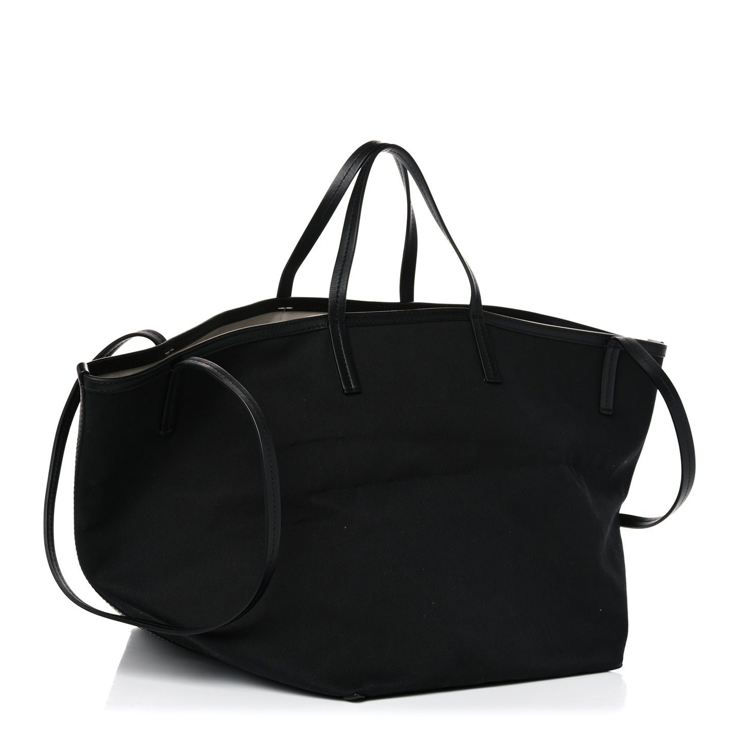 Canvas Printed Love Tote Bag Black