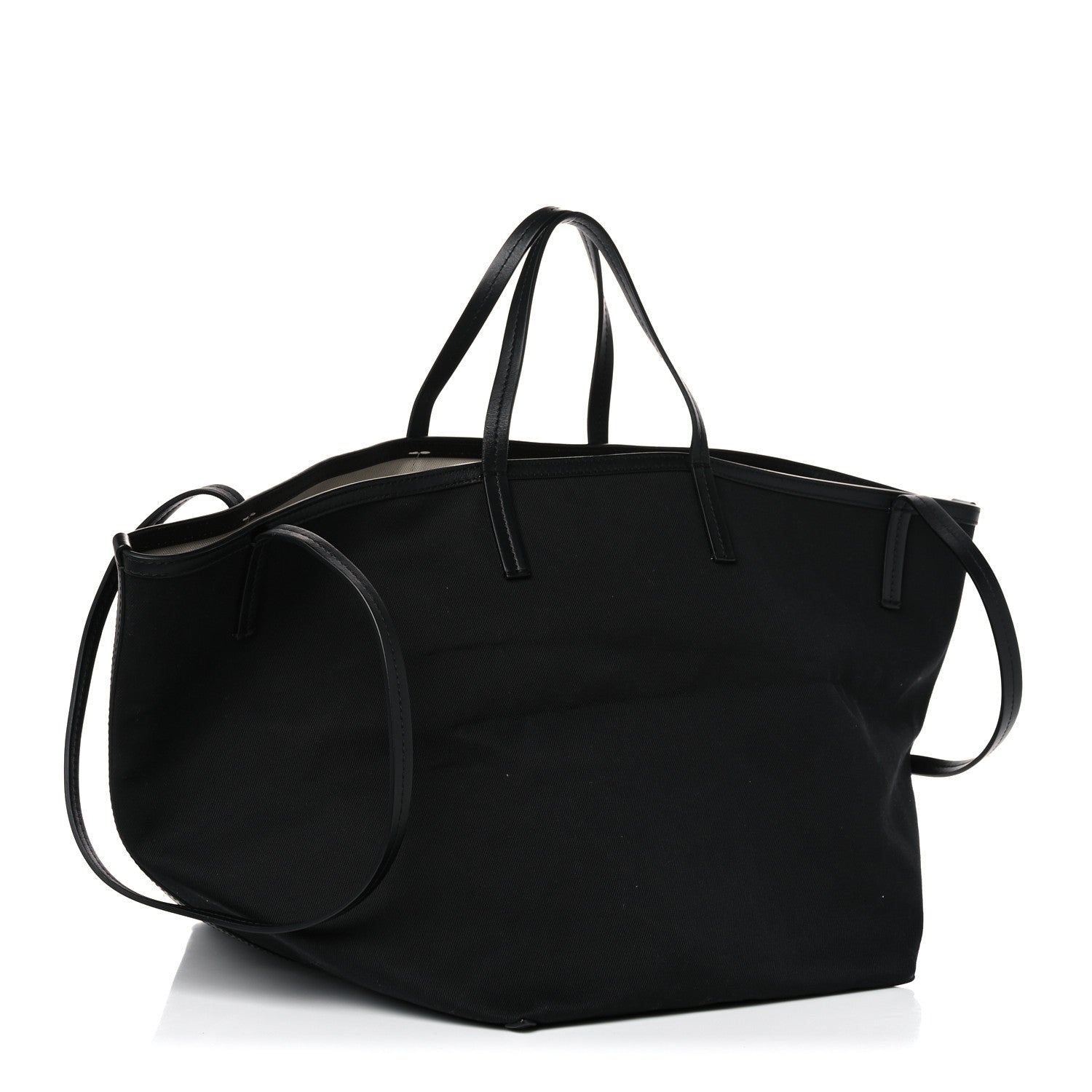 Burberry Canvas Printed Love Tote Bag Black 3 of 13