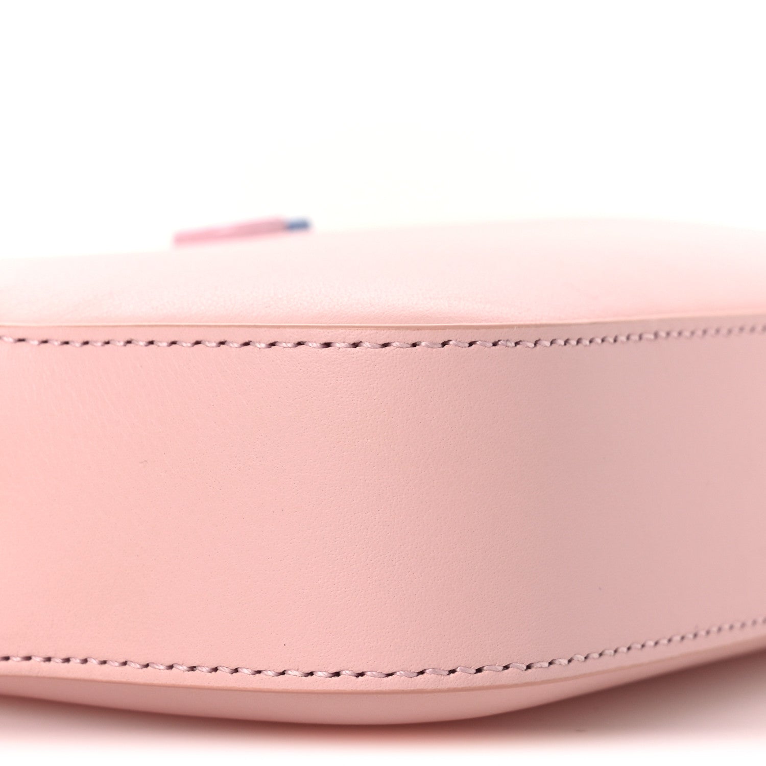 Gucci Dollar Calfskin Enamel Super Mini GG Marmont Chain Shoulder Bag Light Pink Blue 16 of 18