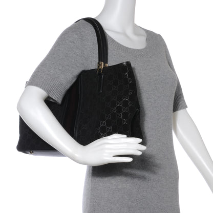 Gucci Guccissima Suede Tote Black 2 of 8