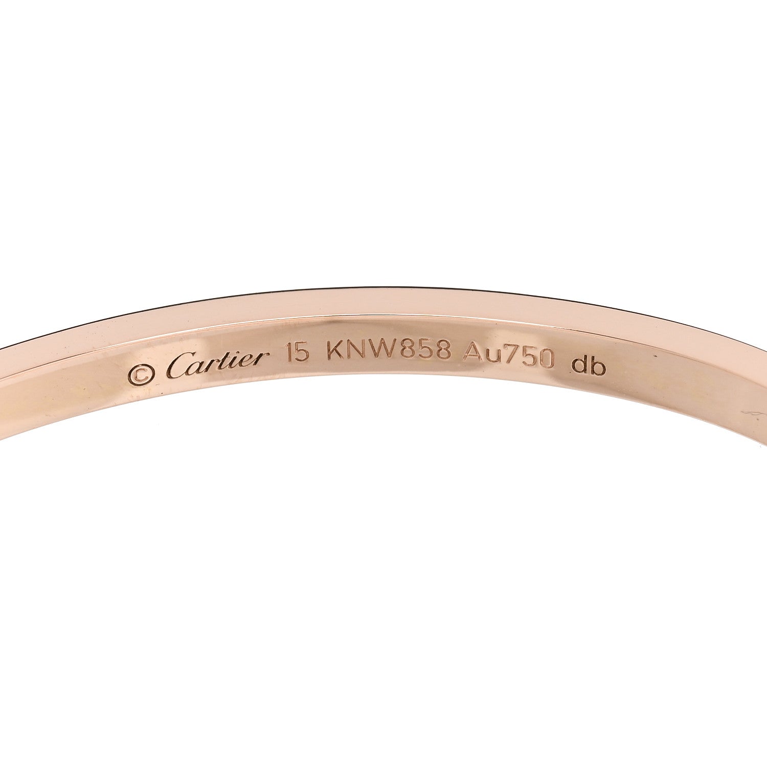 Cartier 18K Pink Gold Small LOVE Bracelet 15 6 of 8