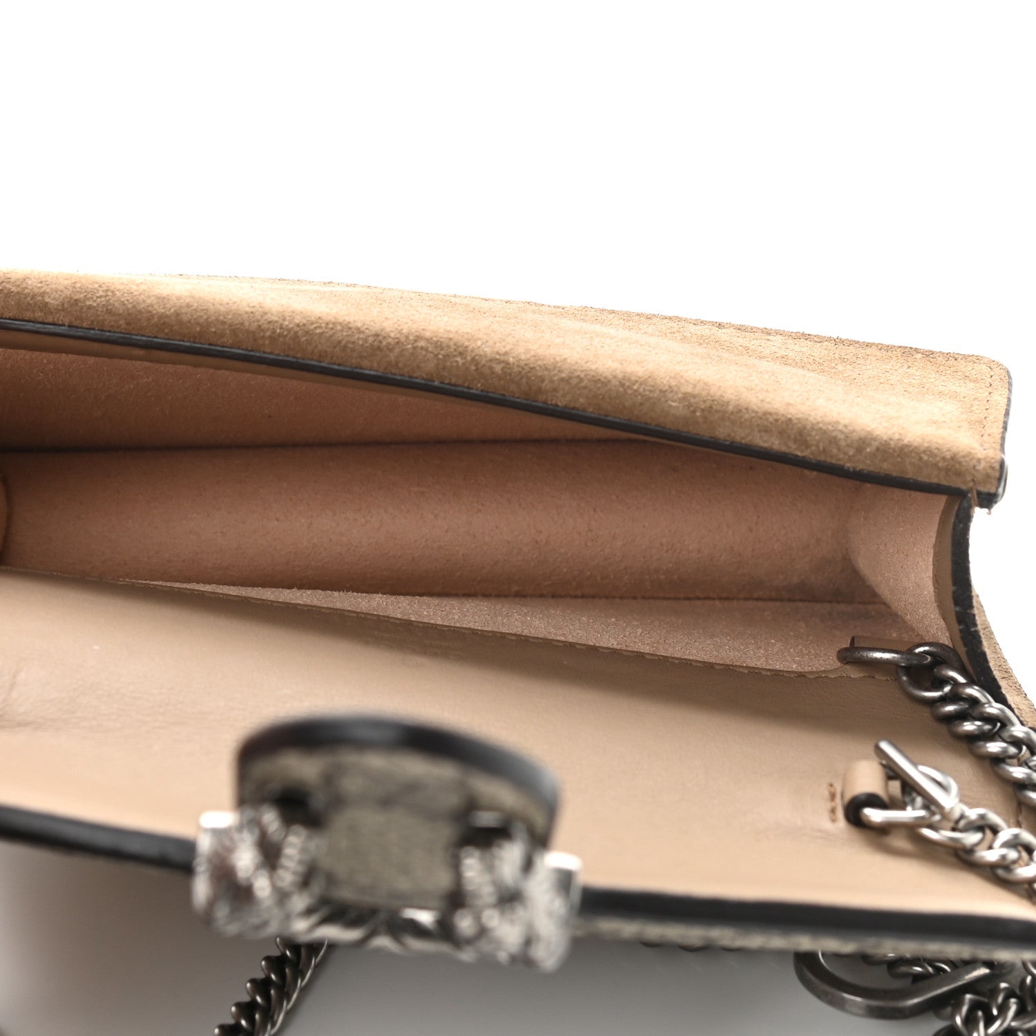 Gucci GG Supreme Monogram Super Mini Dionysus Shoulder Bag Taupe 5 of 10