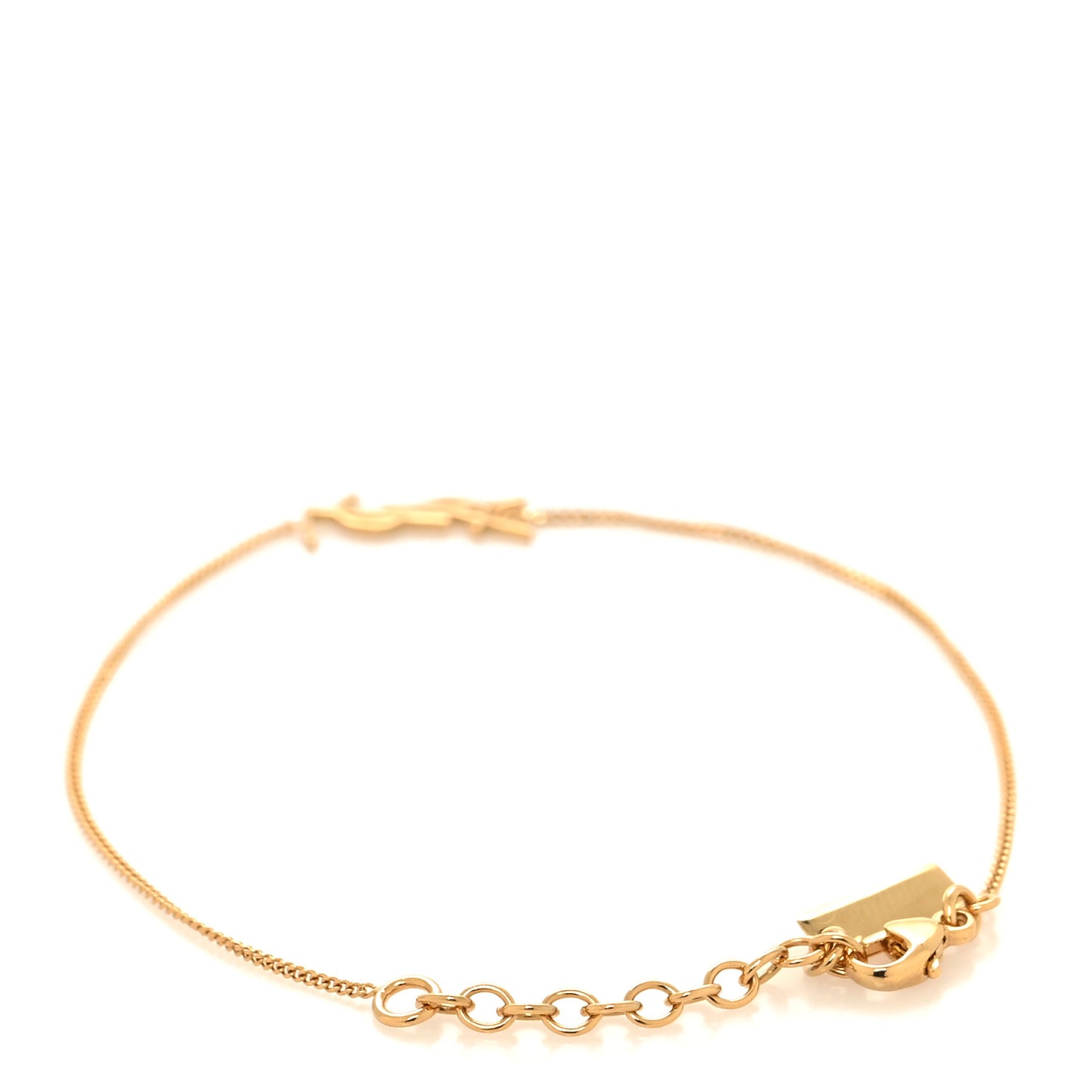 Brass Monogram Charm Bracelet
