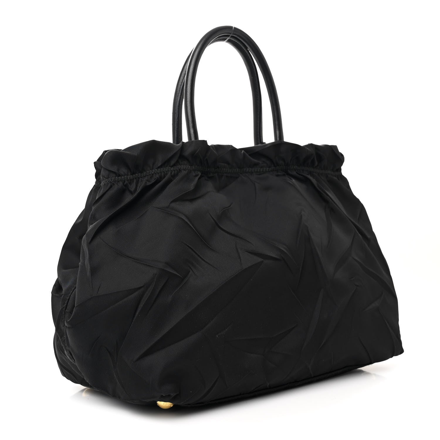 Prada Tessuto Nylon Tassel Tote Black 3 of 13