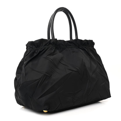 Prada Tessuto Nylon Tassel Tote Black 3 of 13