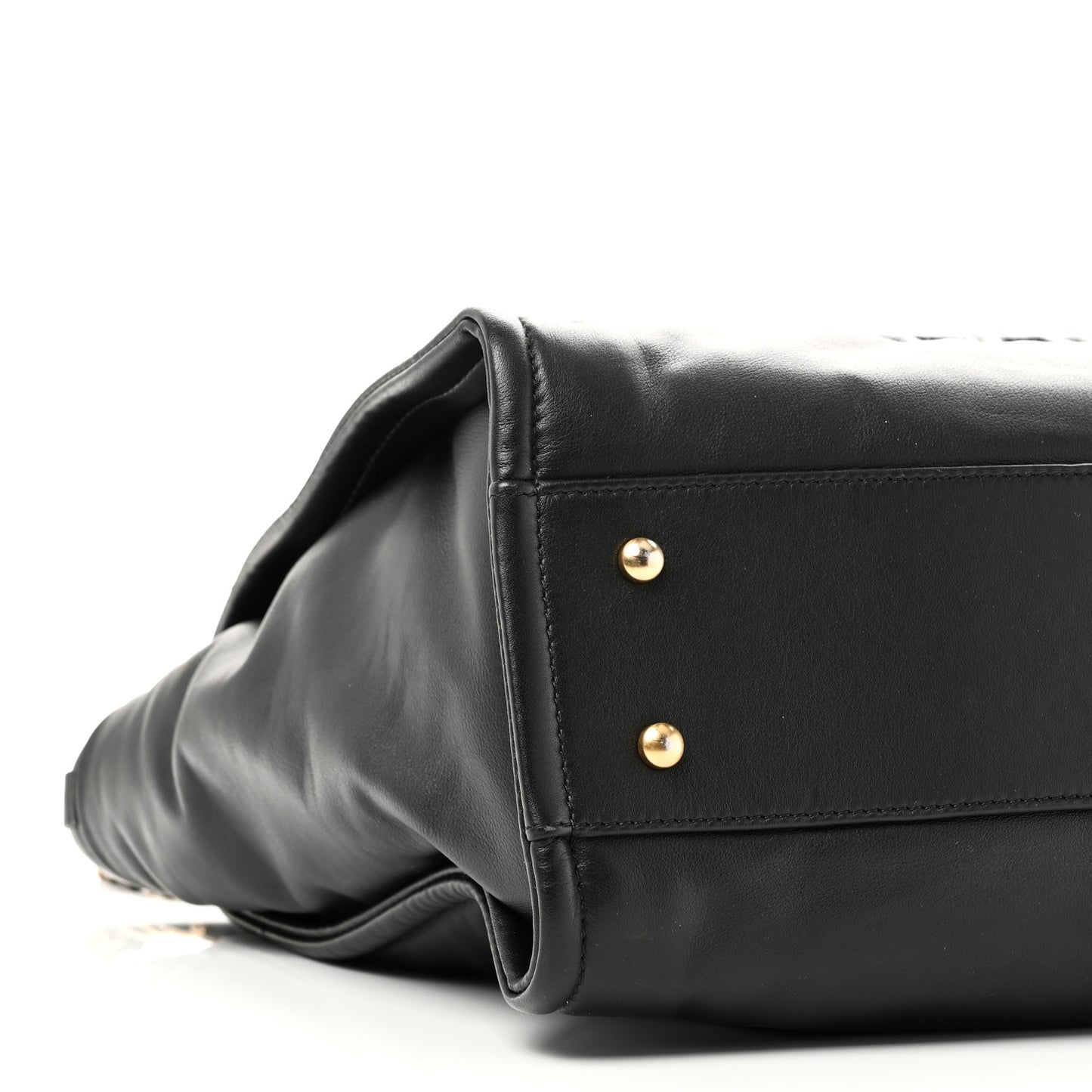 Calfskin Small Deauville Tote Black