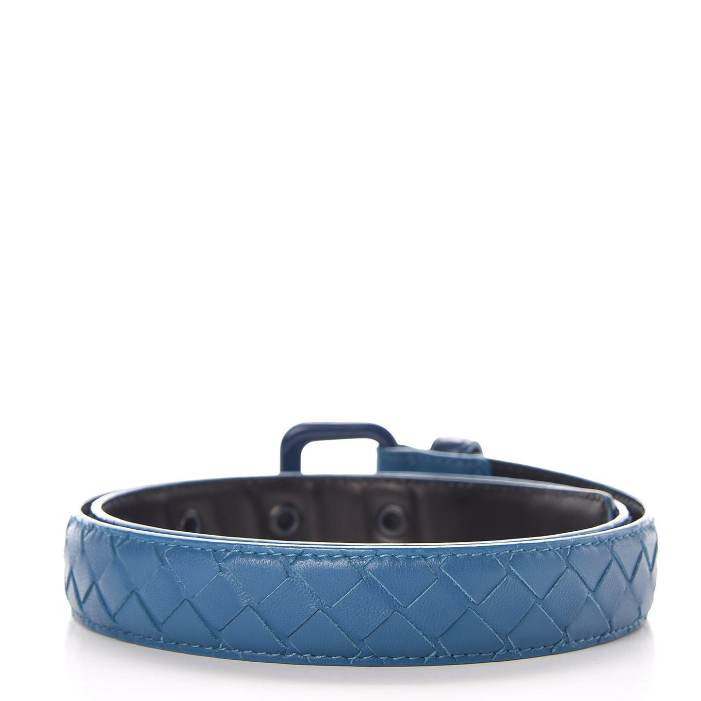 Nappa Intrecciato Belt 80 32 Blue