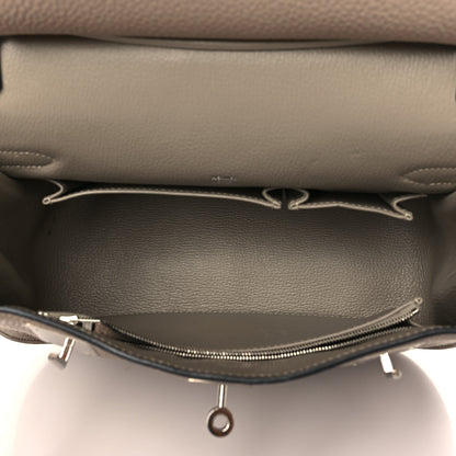 Hermes Taurillon Clemence Jypsiere 28 Gris Tourterelle 5 of 10