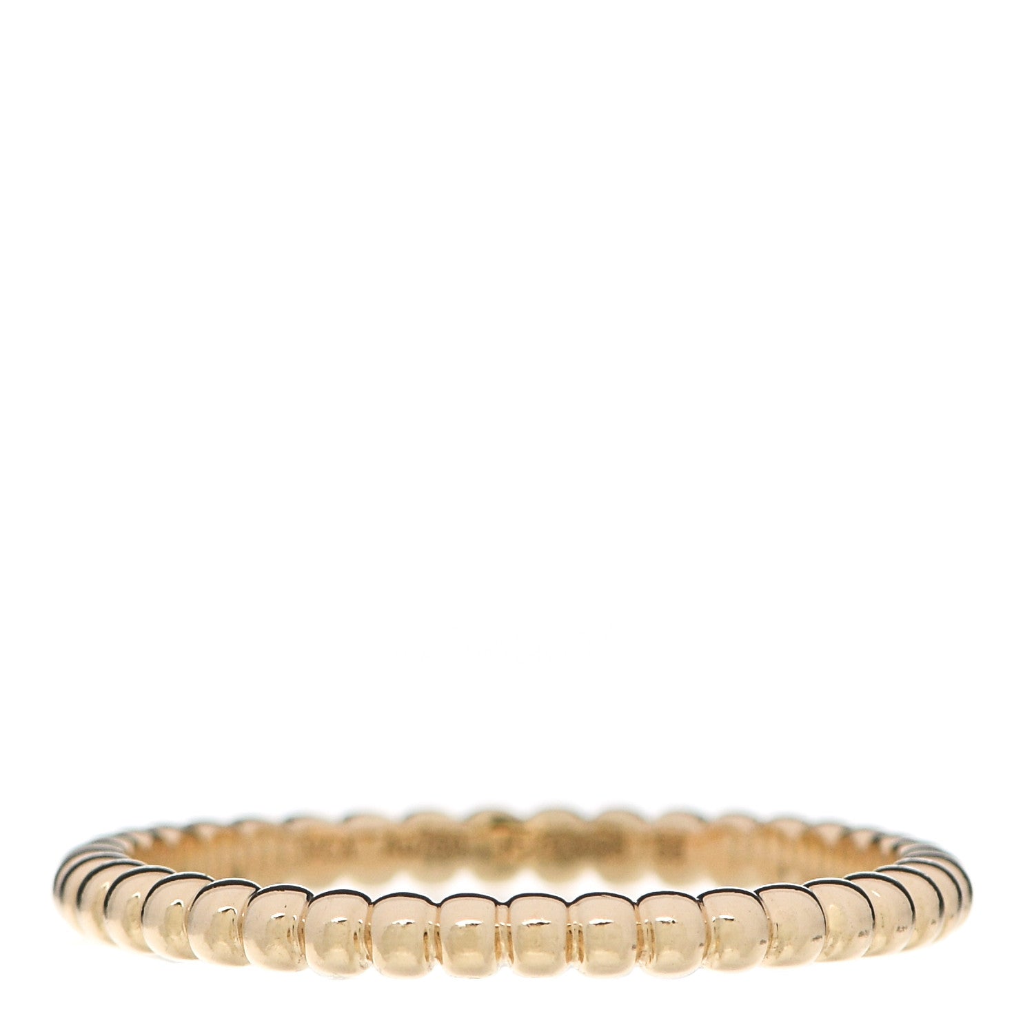 Van Cleef & Arpels 18K Yellow Gold Small Perlee Ring 58 8.25 1 of 5