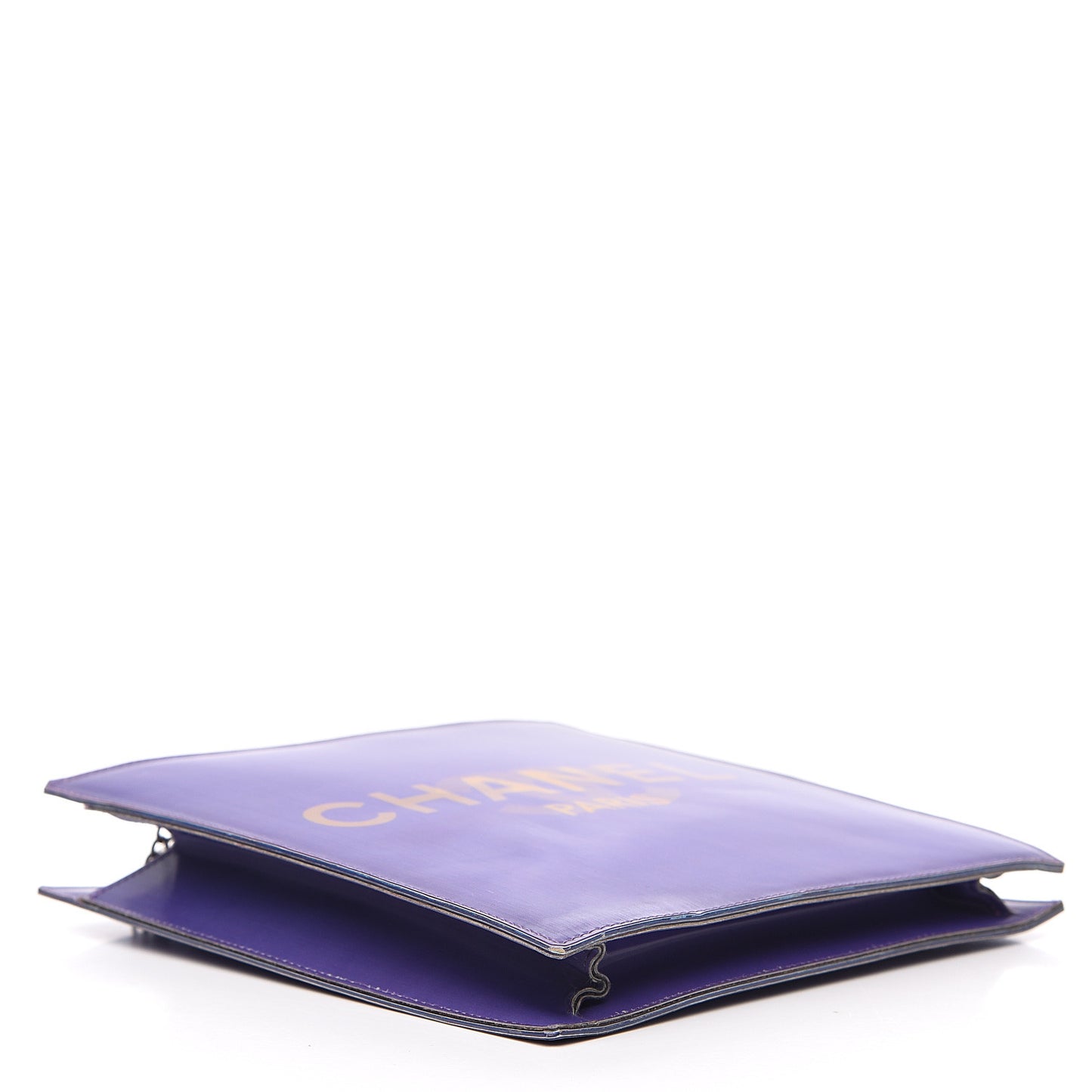 Vinyl Hologram CC Shoulder Bag Purple