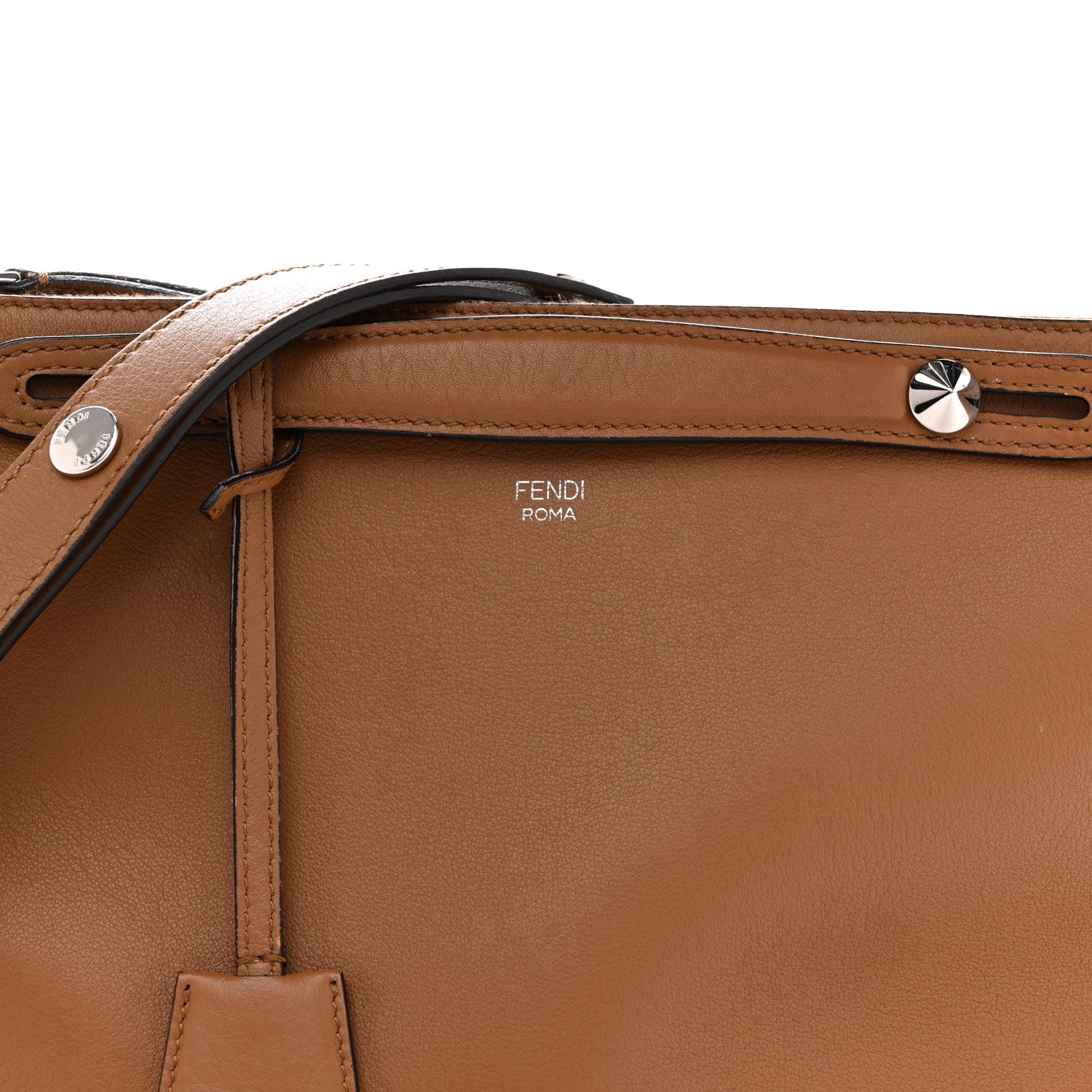 Fendi Vitello Dolce Large By The Way Boston Bag Orzo 8 of 17