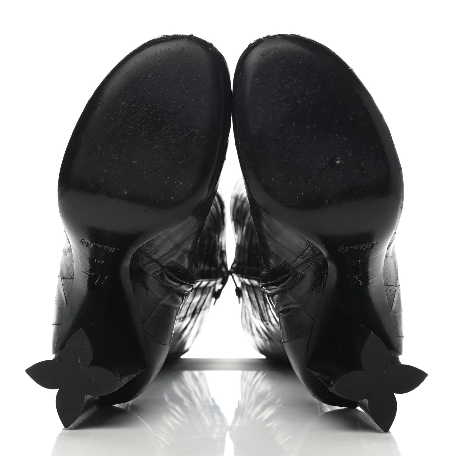 Louis Vuitton Eel Instinct High Boots 40 Black 5 of 12
