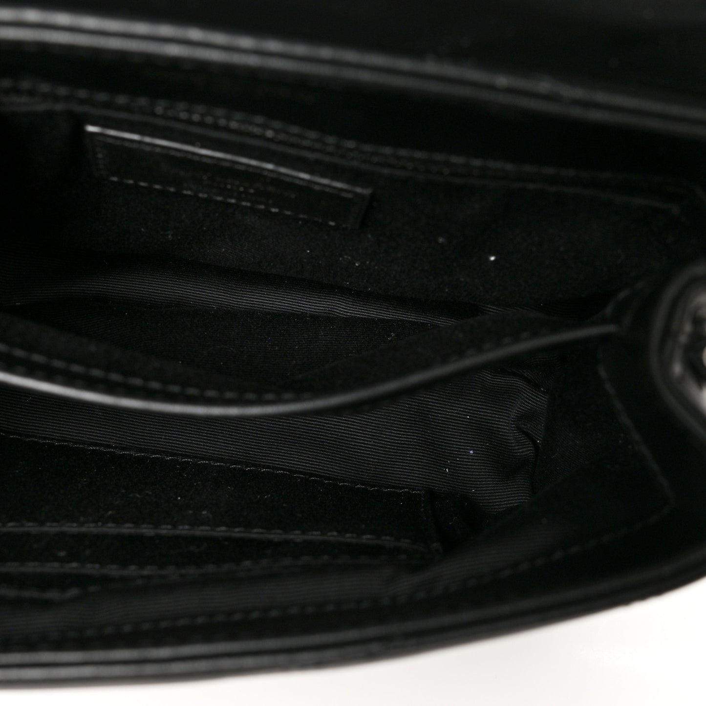 Calfskin Y Quilted Monogram Toy Loulou Crossbody Bag Black