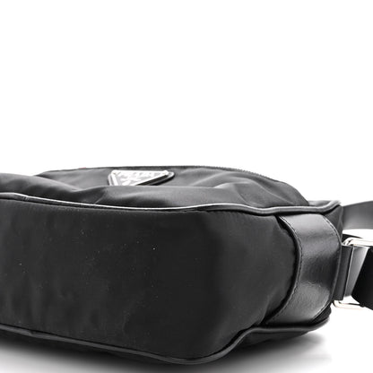 Prada Tessuto Nylon Studded New Vela Shoulder Bag Black Fuoco 9 of 9