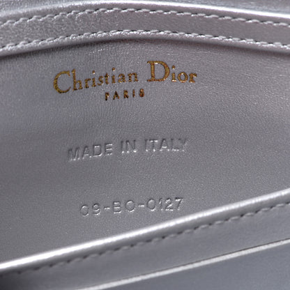 Christian Dior Metallic Grained Calfskin Baby Diorama Flap Bag Silver 6 of 8