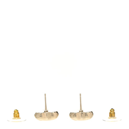 Chanel CC Heart Earrings Gold 3 of 5