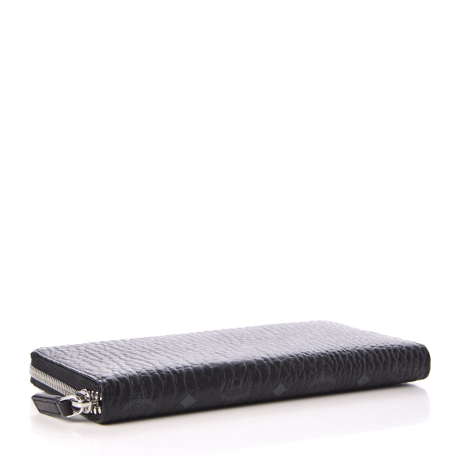 MCM Visetos Large Zip Around Wallet Black 4 of 8