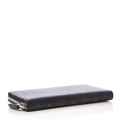 MCM Visetos Large Zip Around Wallet Black 4 of 8