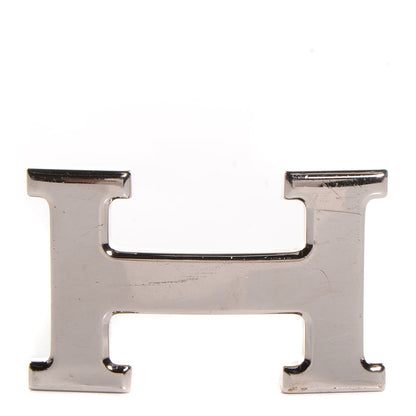 Hermes Polished Palladium 32mm H Belt Buckle Silver 1 of 5