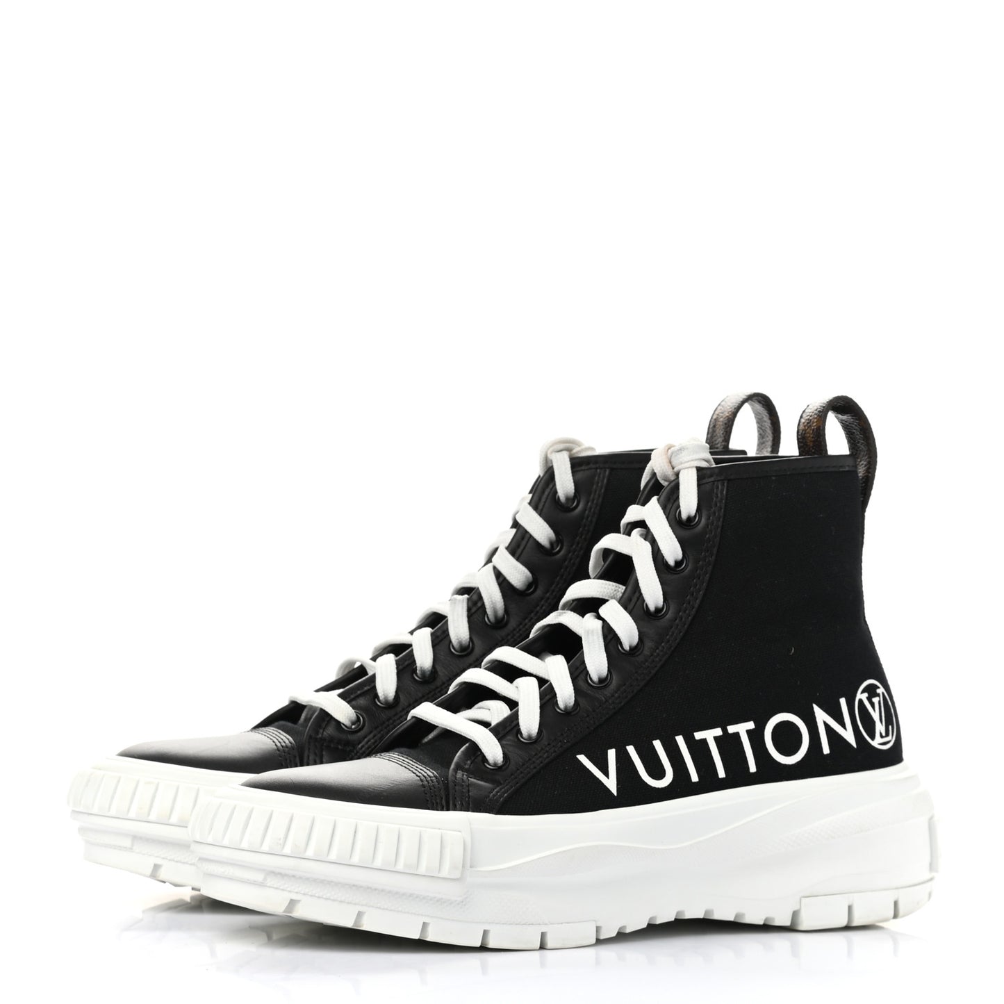 Canvas LV Squad Sneaker Boots 38.5 Black