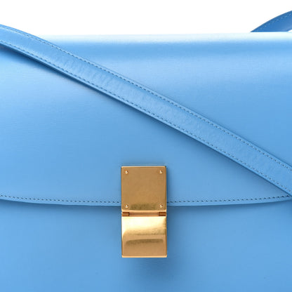 Celine Box Calfskin Medium Classic Box Flap Bag Blue 12 of 12