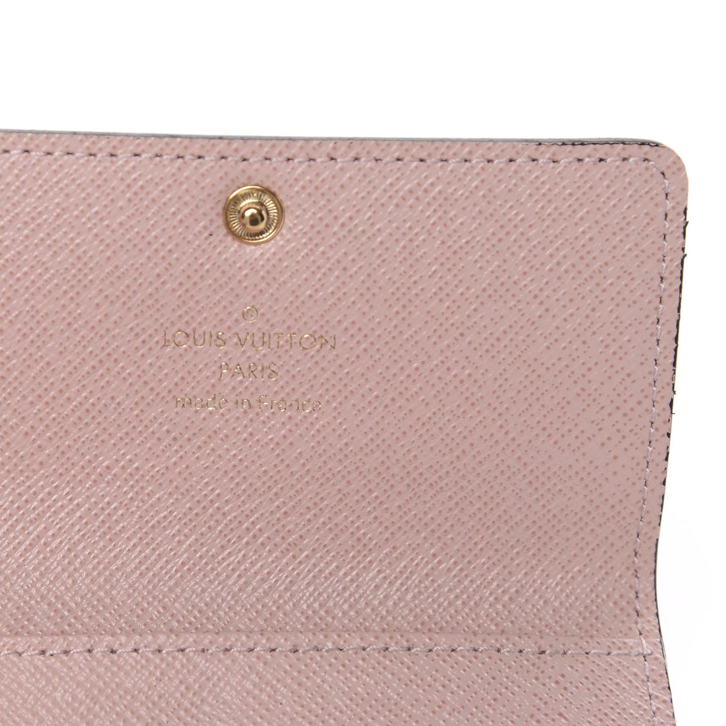 Damier Ebene Multicles 6 Key Holder Rose Ballerine