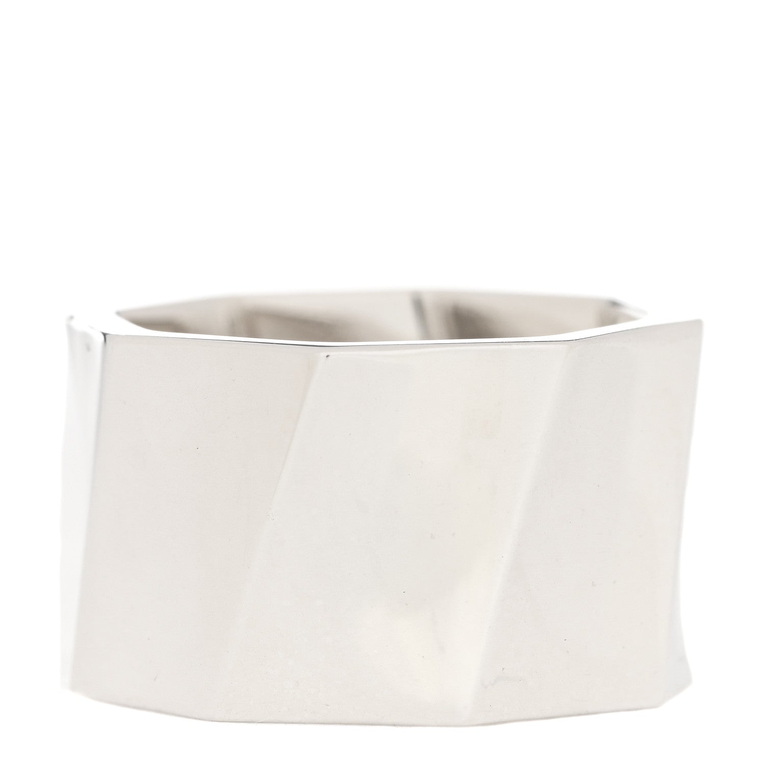 Tiffany Sterling Silver Frank Gehry Torque Wide Band Ring 50 5.5 1 of 4