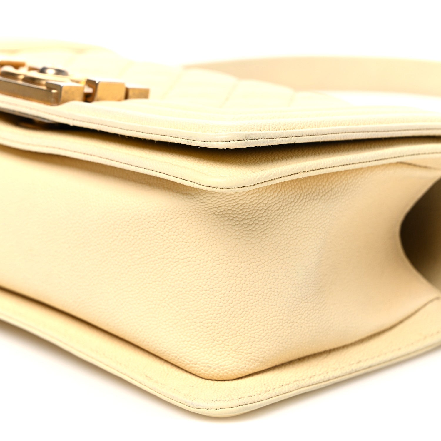 Chanel Caviar Quilted Small Boy Flap Yellow 10 of 10