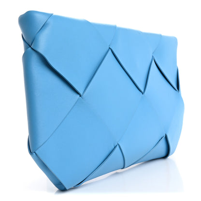 Bottega Veneta Nappa Maxi Blown Up Intrecciato Pouch Clutch Swimming Pool 3 of 11