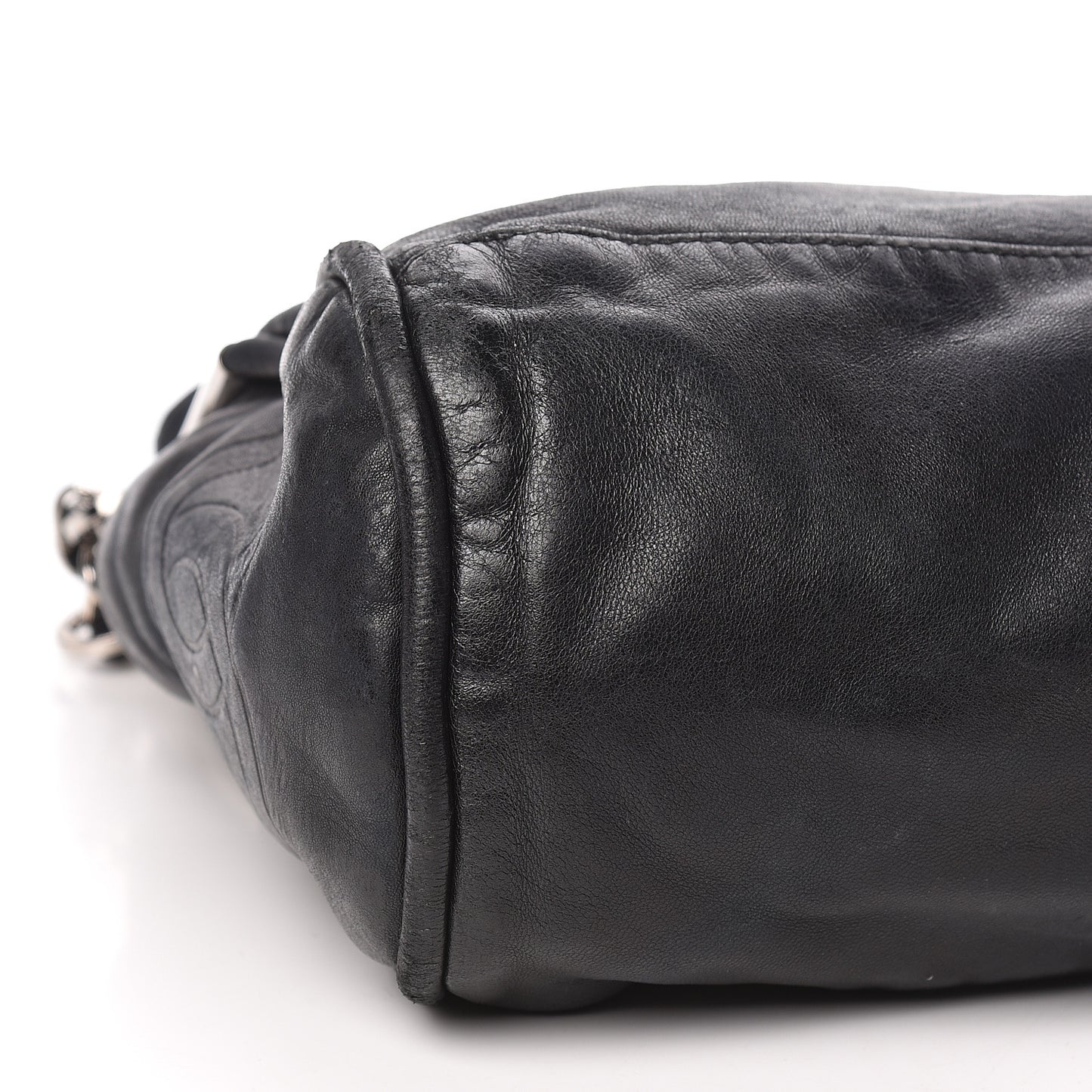 Lambskin Large Ultimate Soft Tote Black