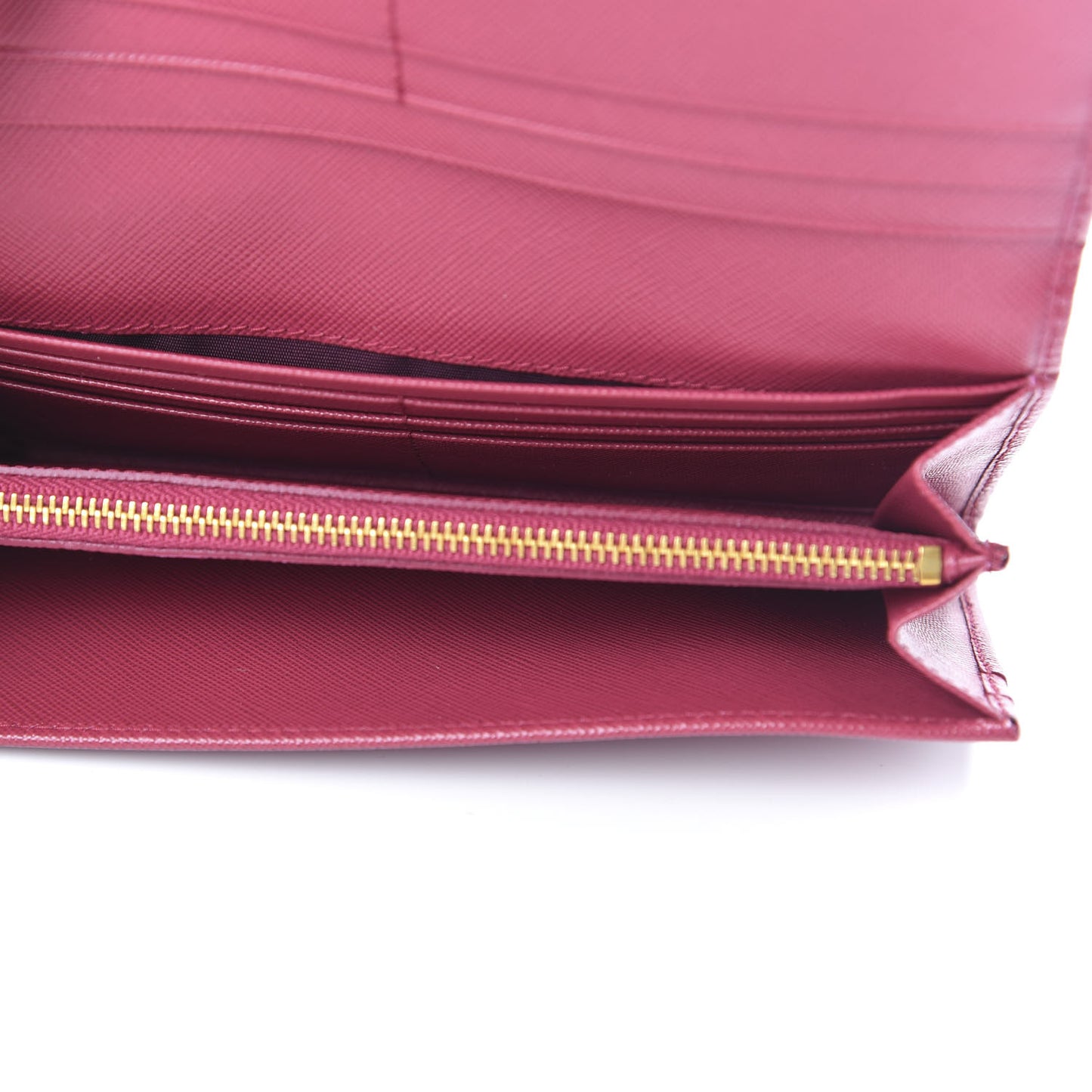 Saffiano Metal Continental Flap Wallet Peonia