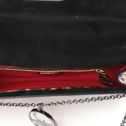 Christian Louboutin Patent Leopard Print Riviera Clutch 5 of 9