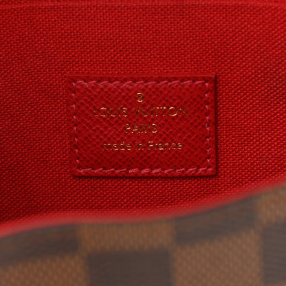Louis Vuitton Damier Ebene Pochette Felicie Chain Wallet 6 of 11