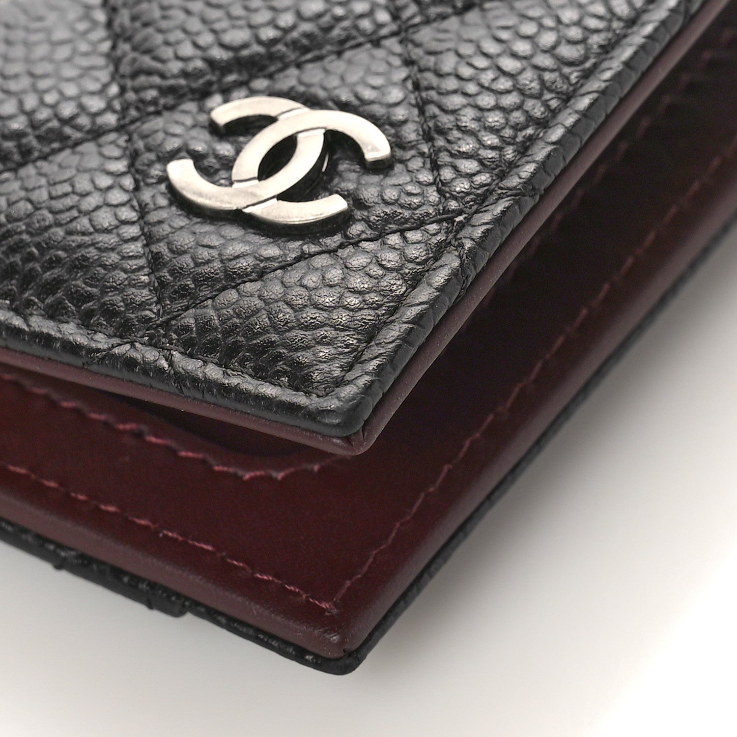 Chanel Caviar Quilted Card Holder Wallet Black 9 of 9