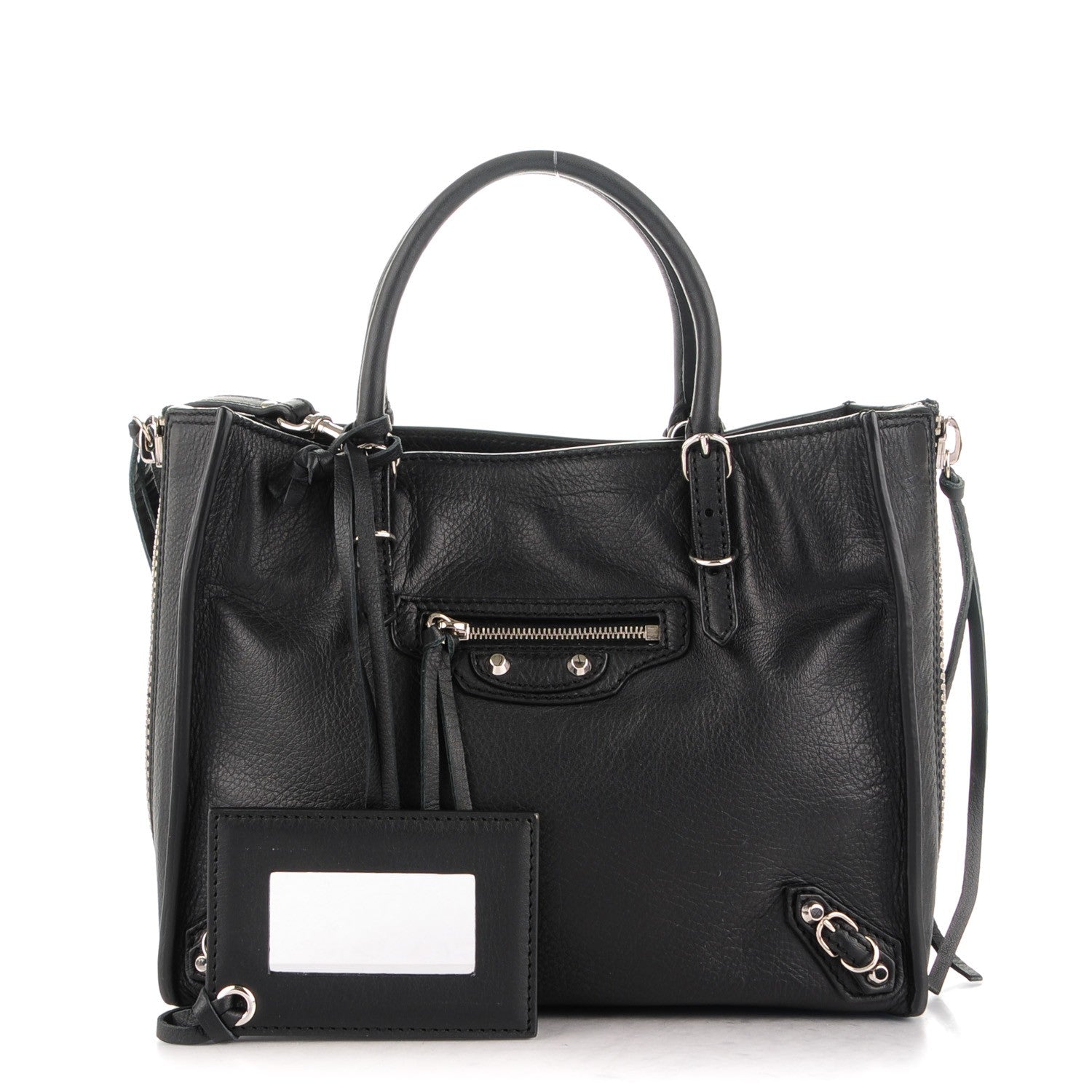 Balenciaga Calfskin Papier Mini A4 Tote Black 1 of 7