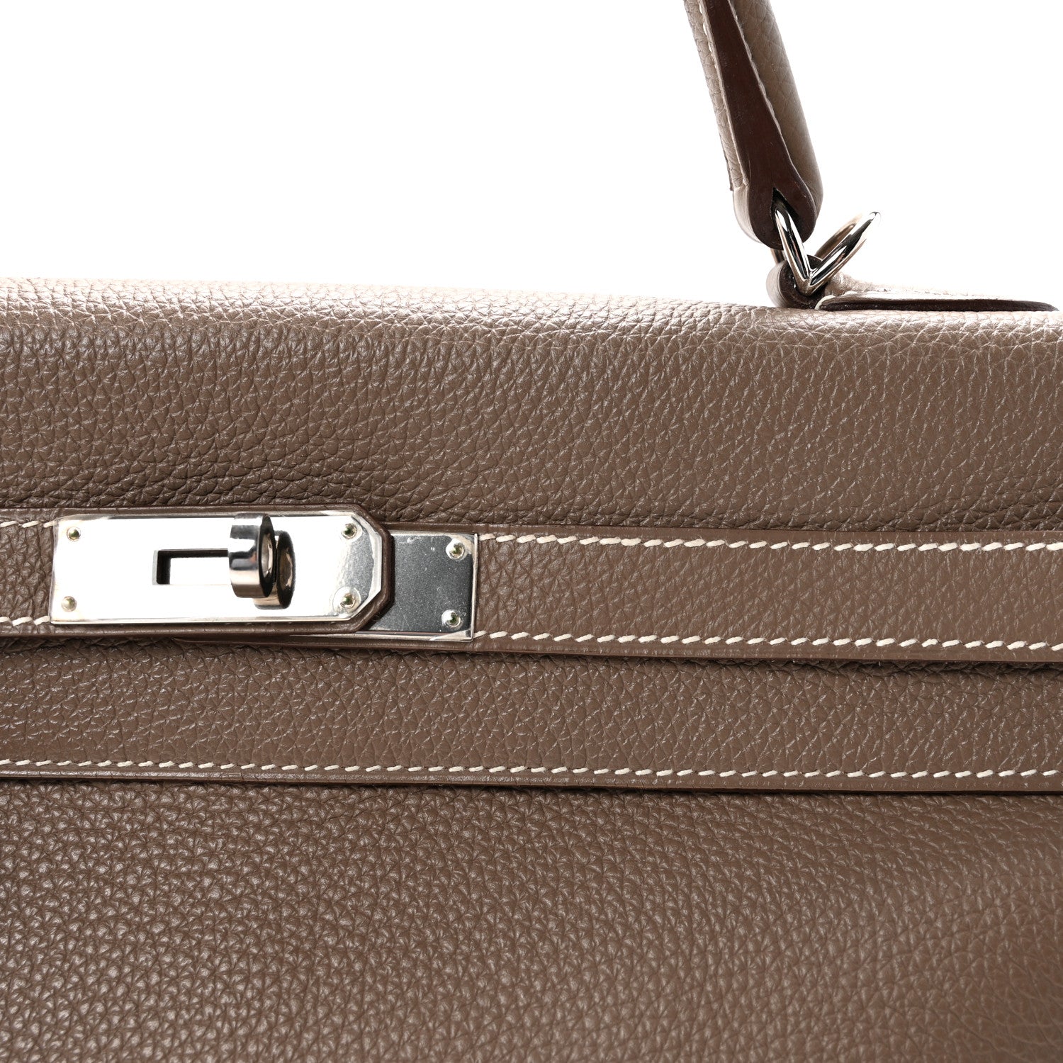 Hermes Togo Kelly Retourne 35 Etoupe 8 of 10