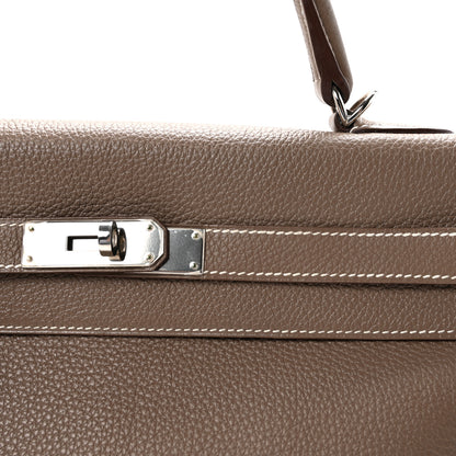 Hermes Togo Kelly Retourne 35 Etoupe 8 of 10