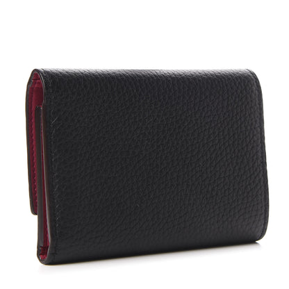 Louis Vuitton Taurillon Capucines Compact Wallet Black 3 of 9