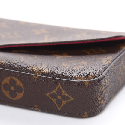 Louis Vuitton Monogram Pochette Felicie Chain Wallet Fuchsia 11 of 14