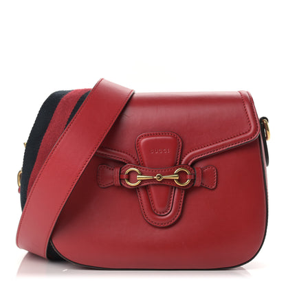 Gucci Ruinart Calfskin Medium Lady Web Shoulder Bag Hibiscus Red 1 of 10