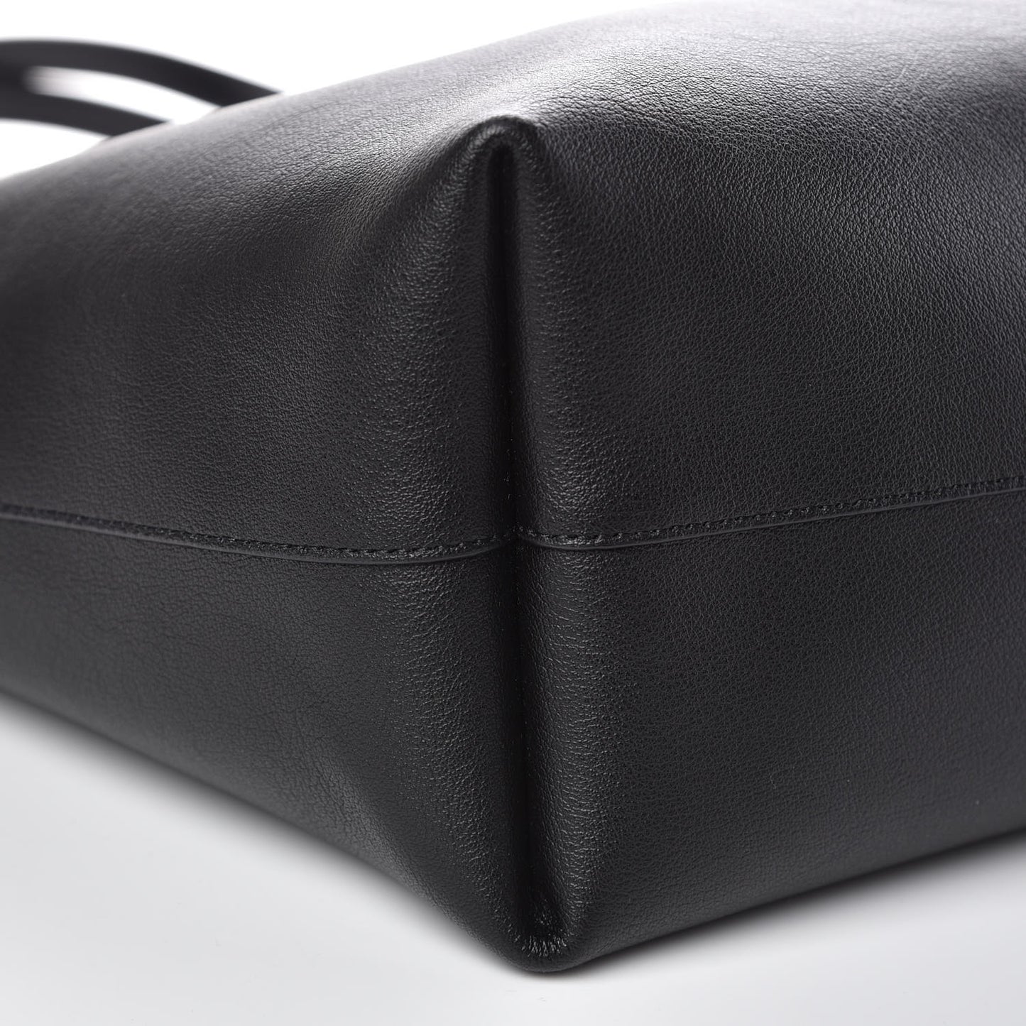 Calfskin Large Shopping Tote Black
