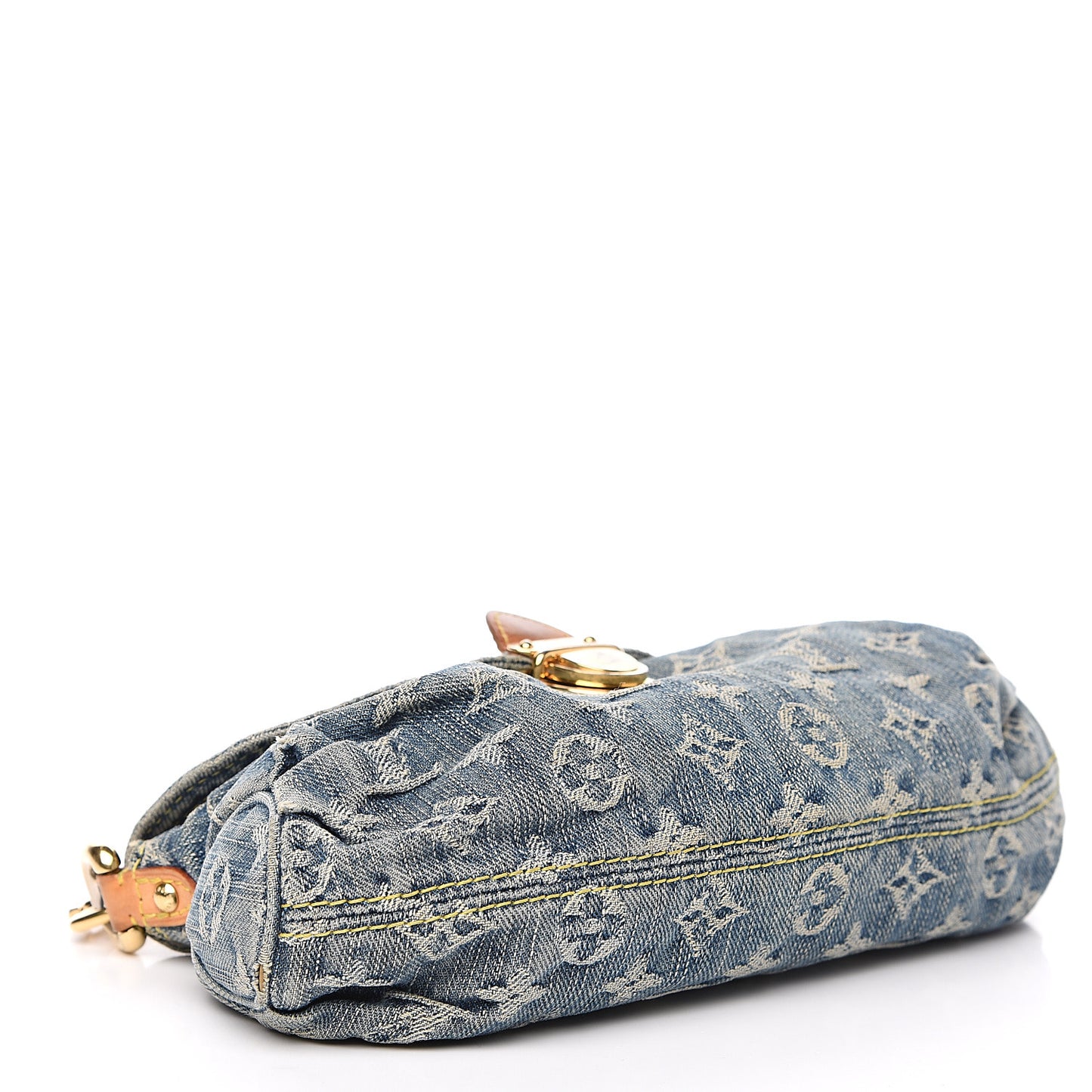 Monogram Denim Mini Pleaty Blue