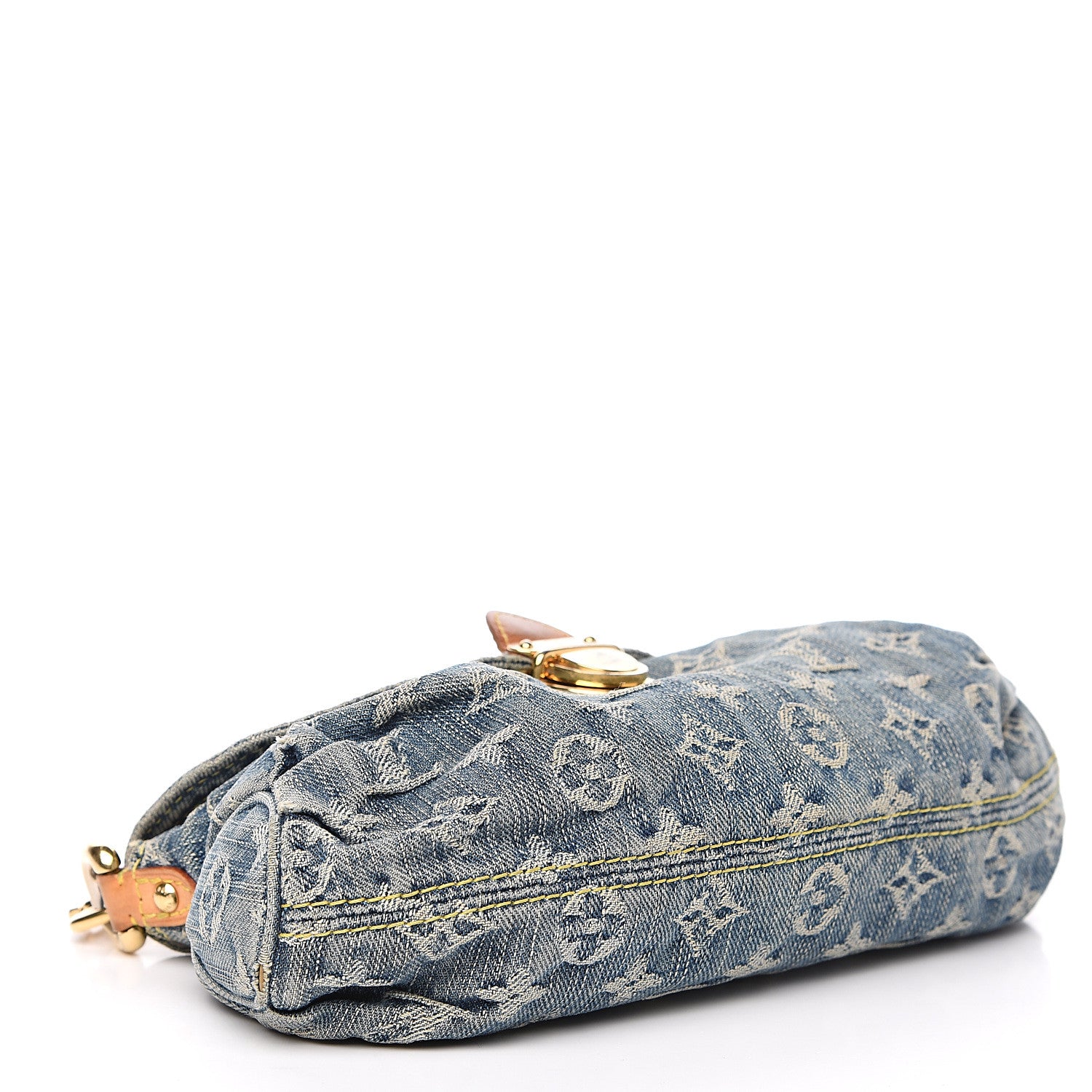 Louis Vuitton Monogram Denim Mini Pleaty Blue 3 of 10