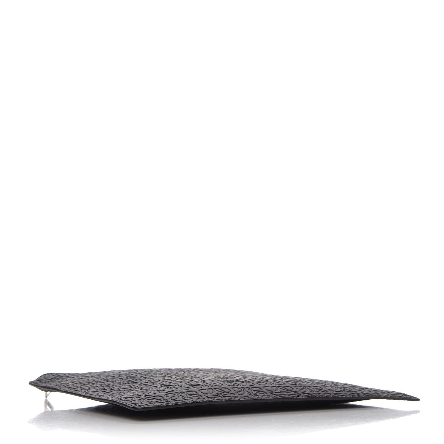 Loewe Calfskin Embossed Flat Pouch Black 4 of 9