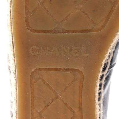 Chanel Lambskin CC Espadrilles 37 Navy Fuchsia Black 8 of 9
