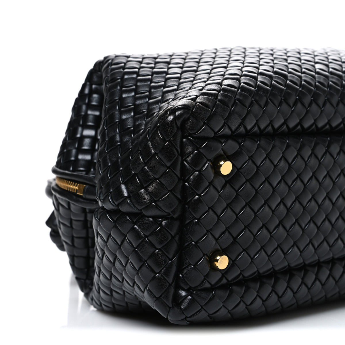 Nappa Intrecciato Medium Bauletto Black