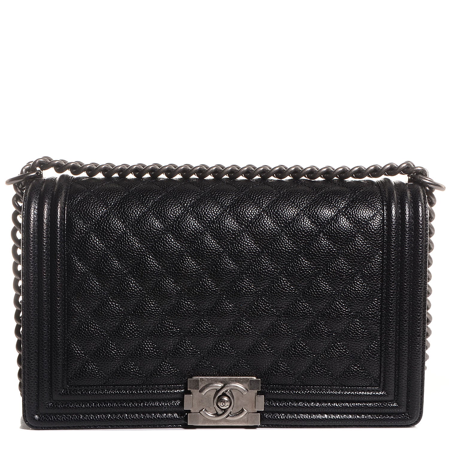 Chanel Caviar Quilted New Medium Boy Flap Black 1 of 10